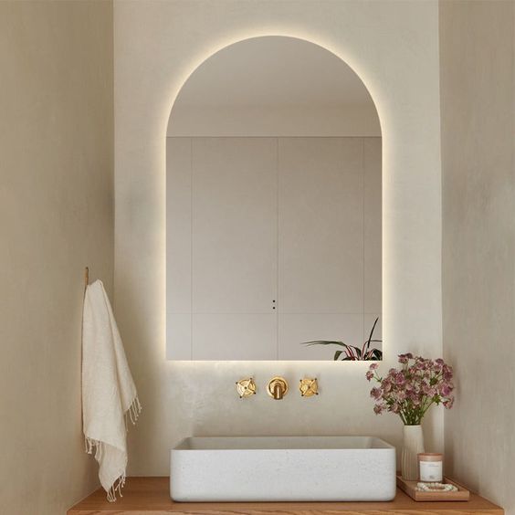 Clio Led Arch Mirror Frameless