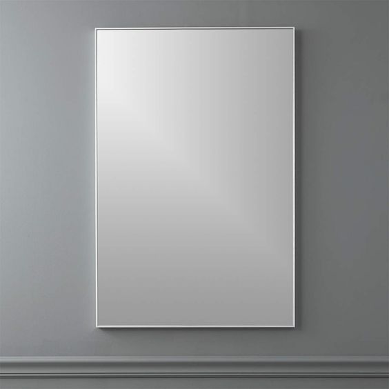 Rhea Rectangular Mirror Silver