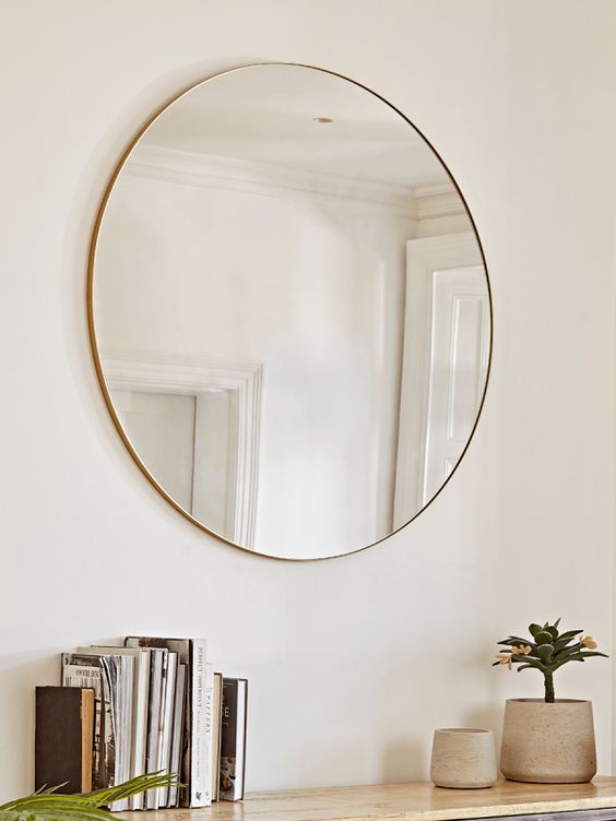 Eris Round Mirror Gold