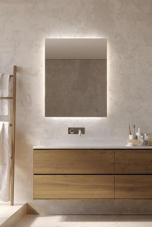 Maia Led Rectangular Mirror Frameless