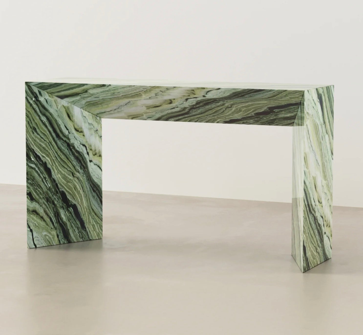 Jasmine Green Console Table