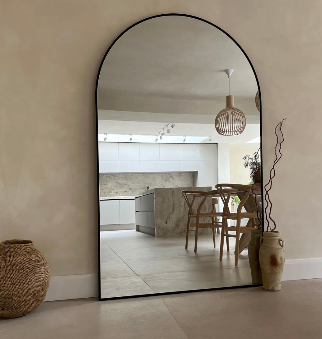 Gaia XL Arch Mirror Black