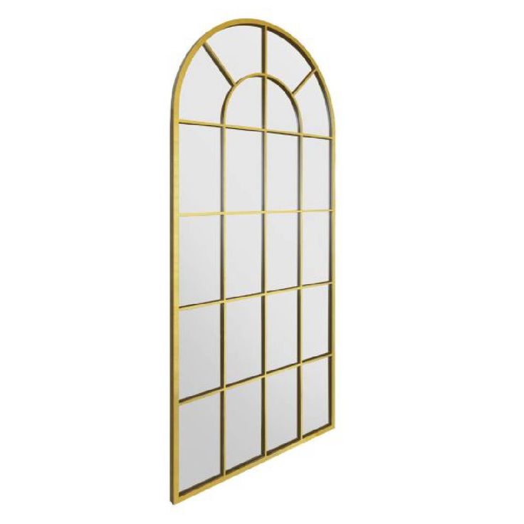 Demeter Arch Window Mirror Gold