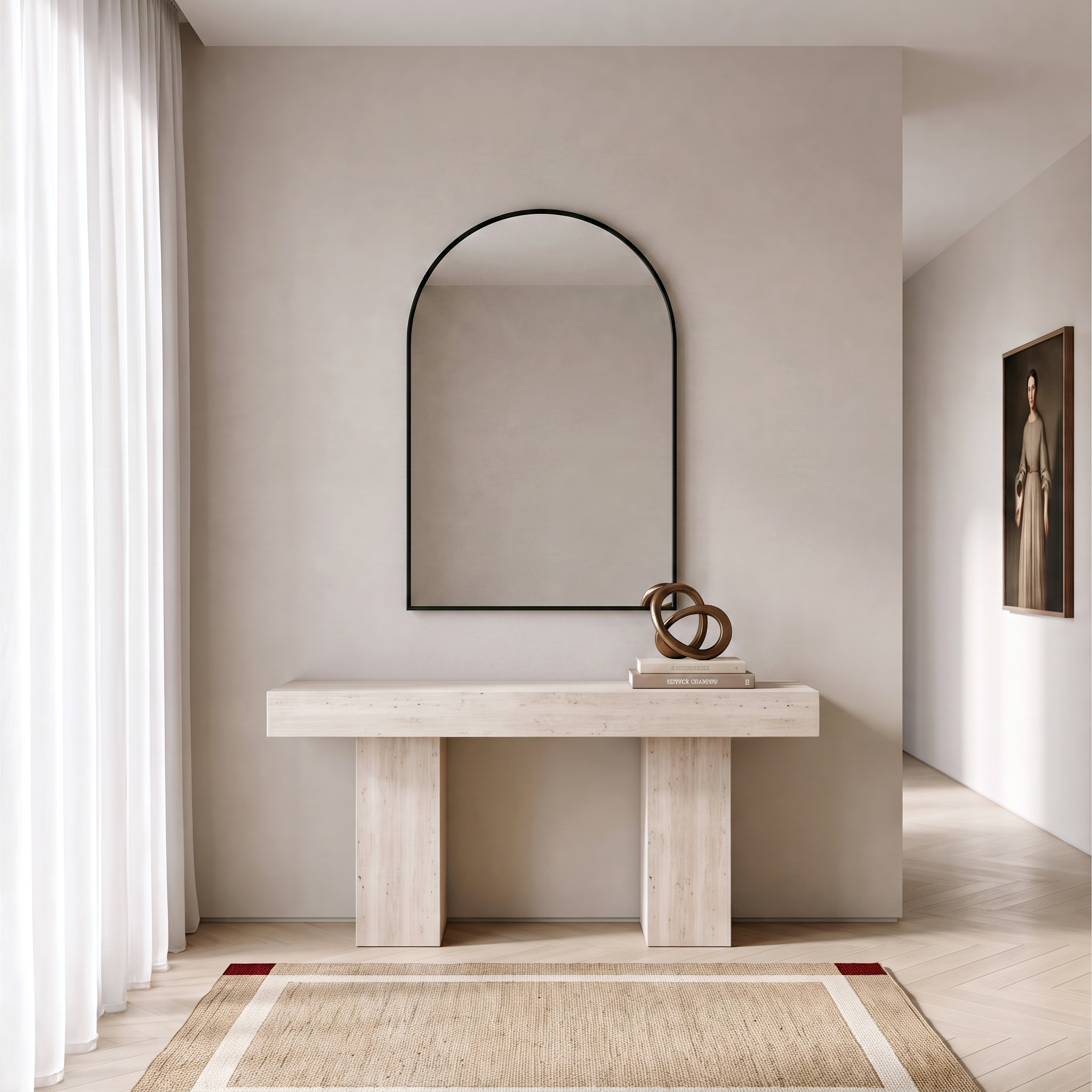 Gaia Arch Mirror Black