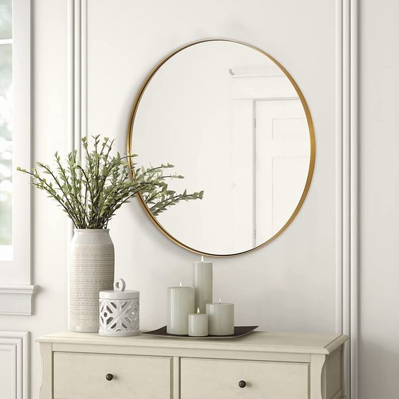 Eris XL Round Mirror Gold