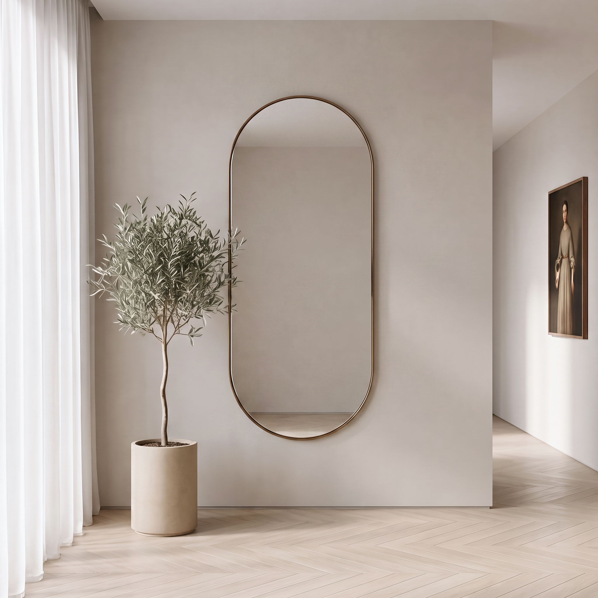 Polymnie XL Capsule Mirror Bronze