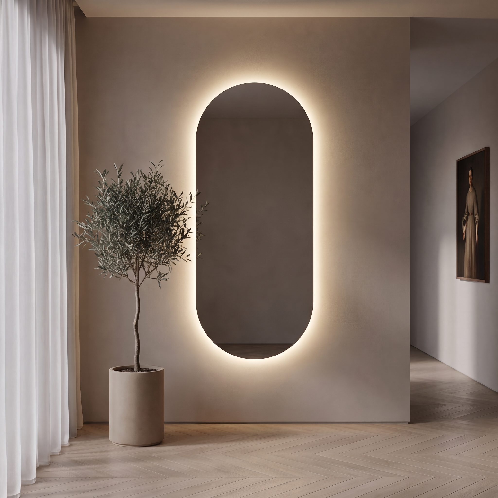 Uranie XL Led Capsule Mirror Frameless