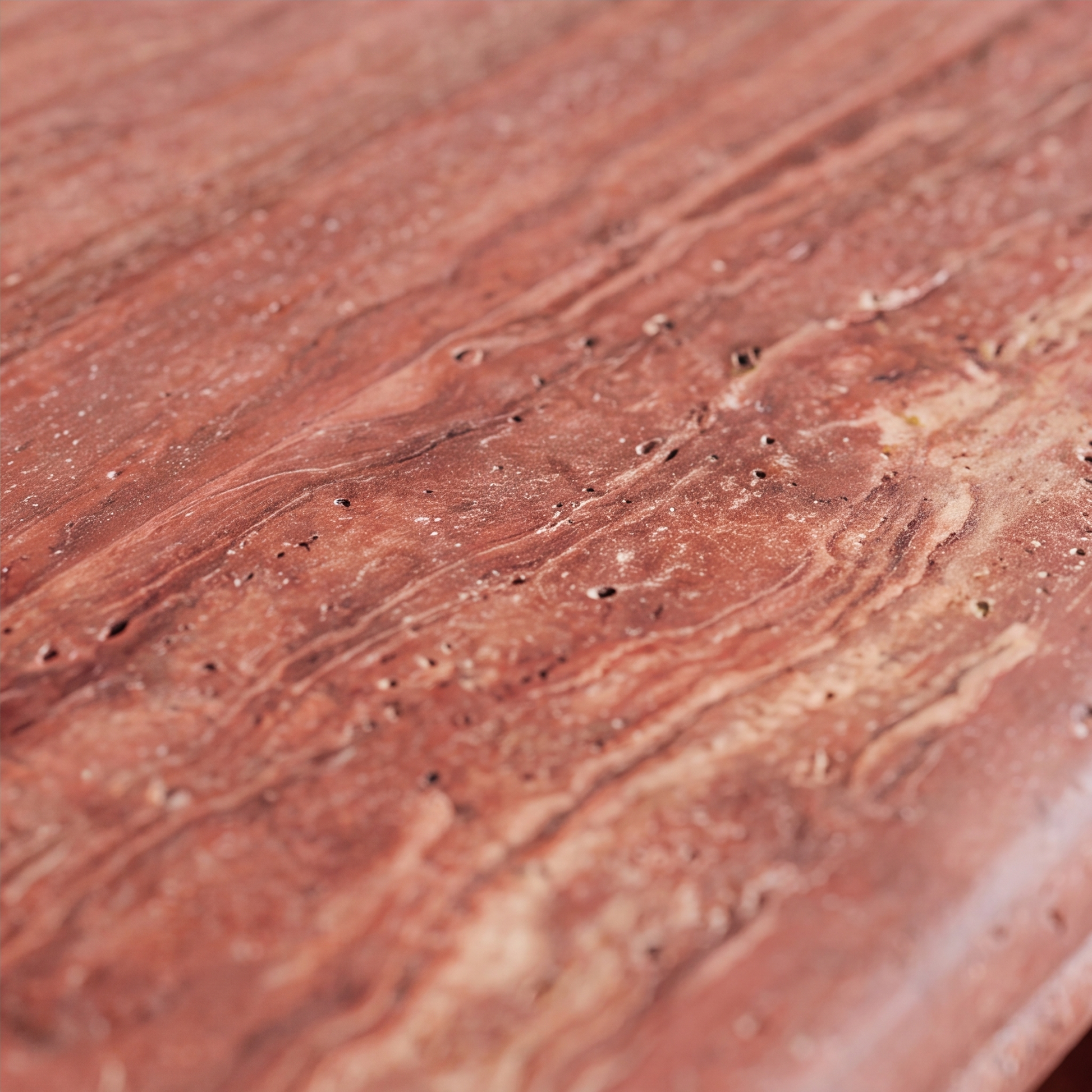console-red-travertine detail