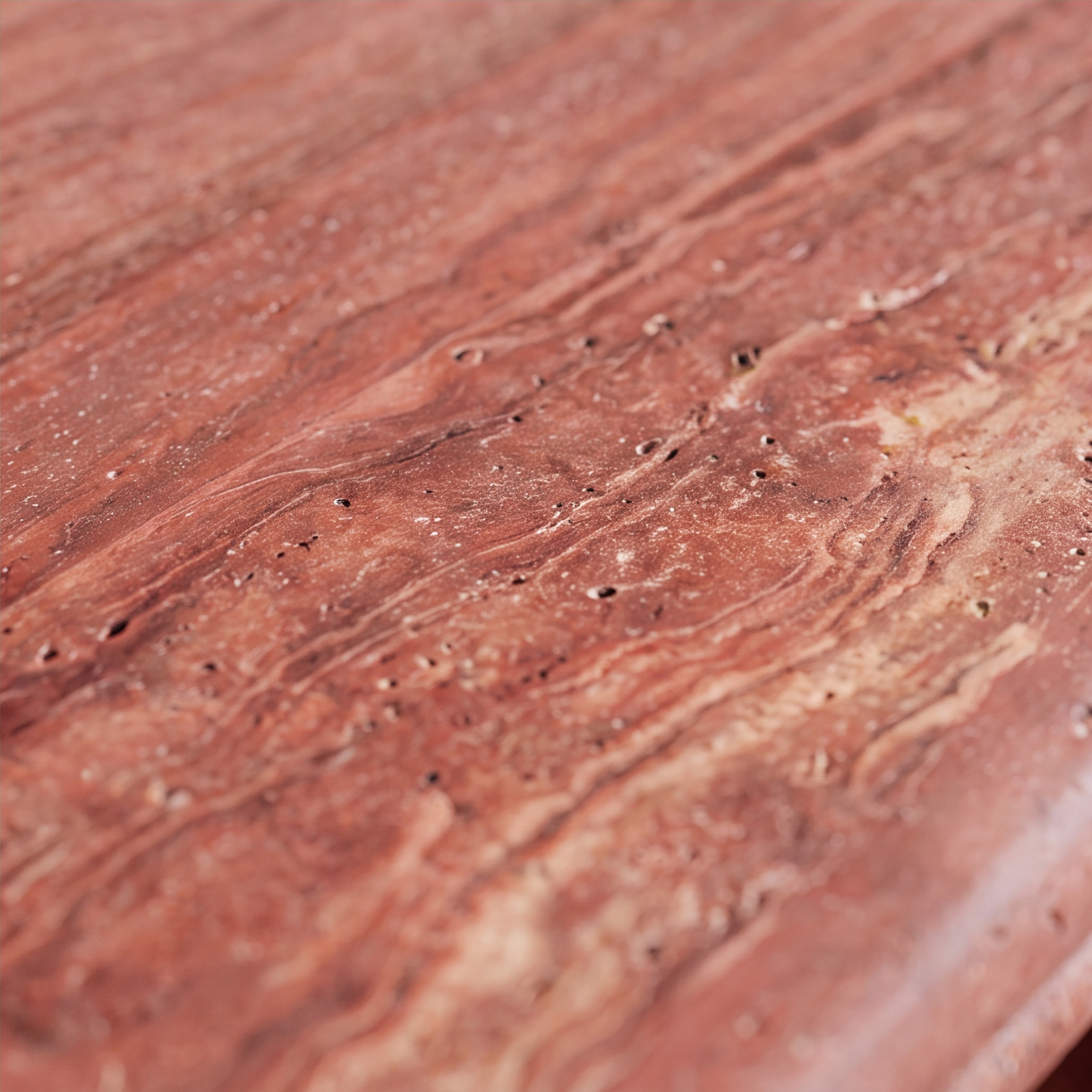 console-red-travertine detail
