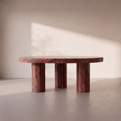 chloe-red-travertine-coffee-table front_elevation__v2