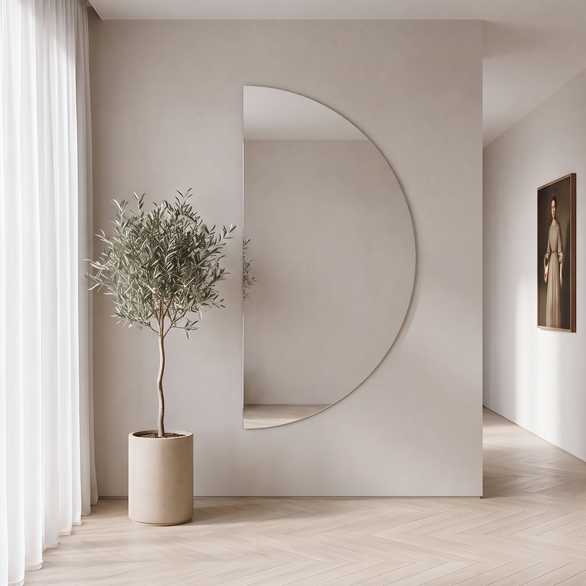 Half Moon Mirror