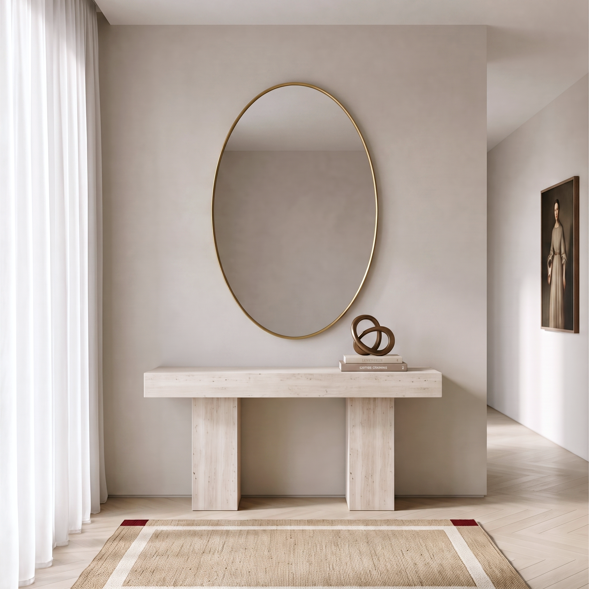 Thalassa Oval Mirror Gold