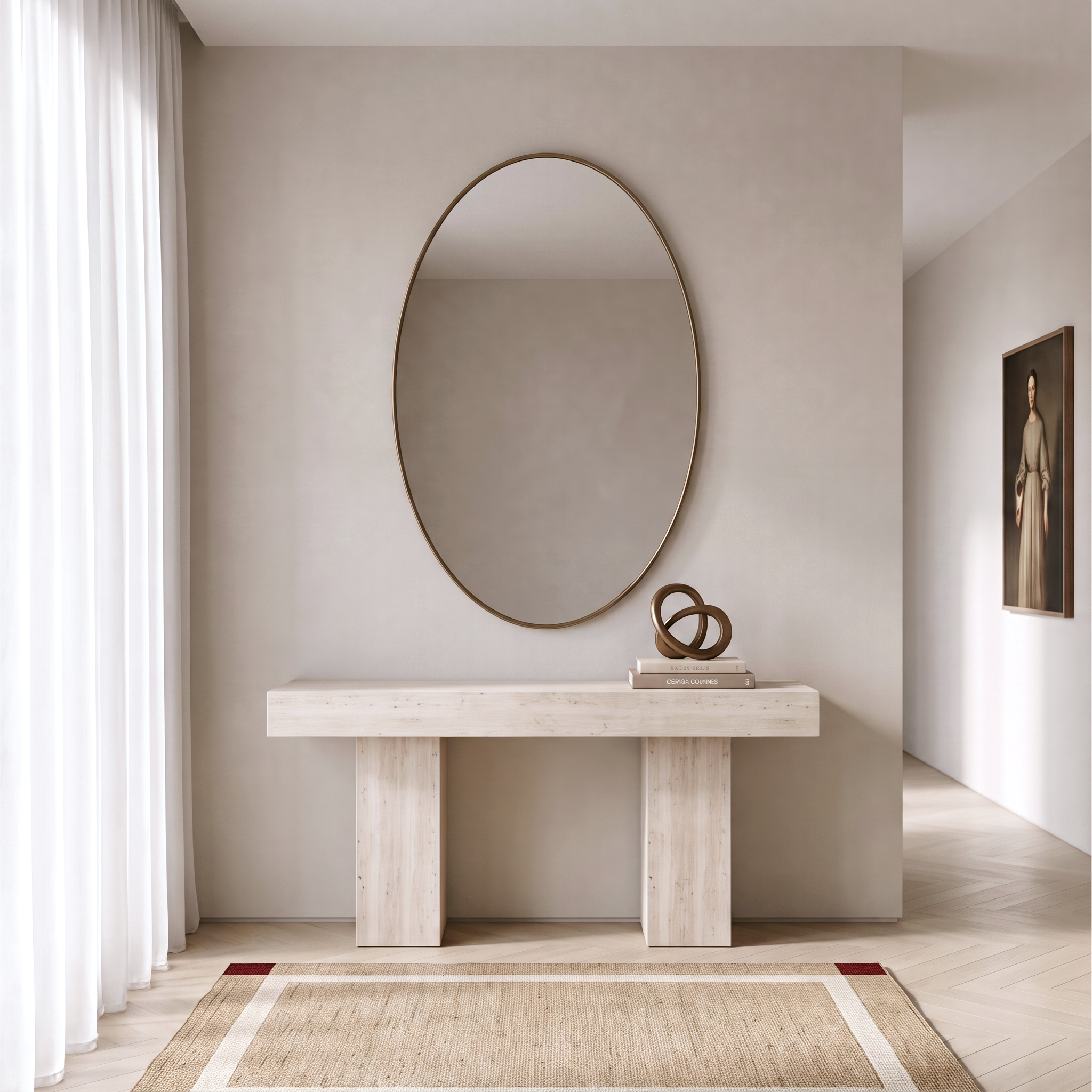 Nyx Oval Mirror Bronze