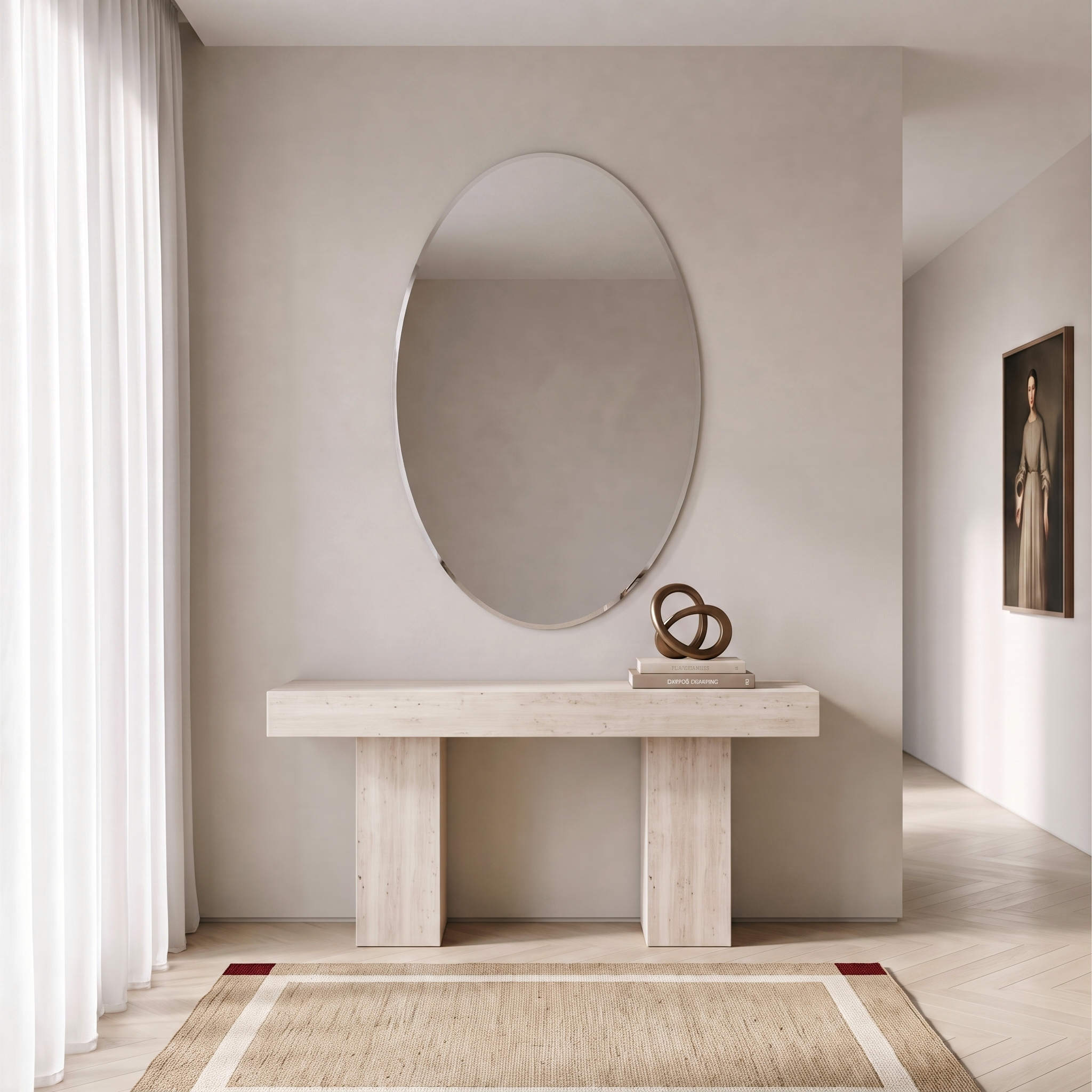Nemesis Oval Mirror Frameless