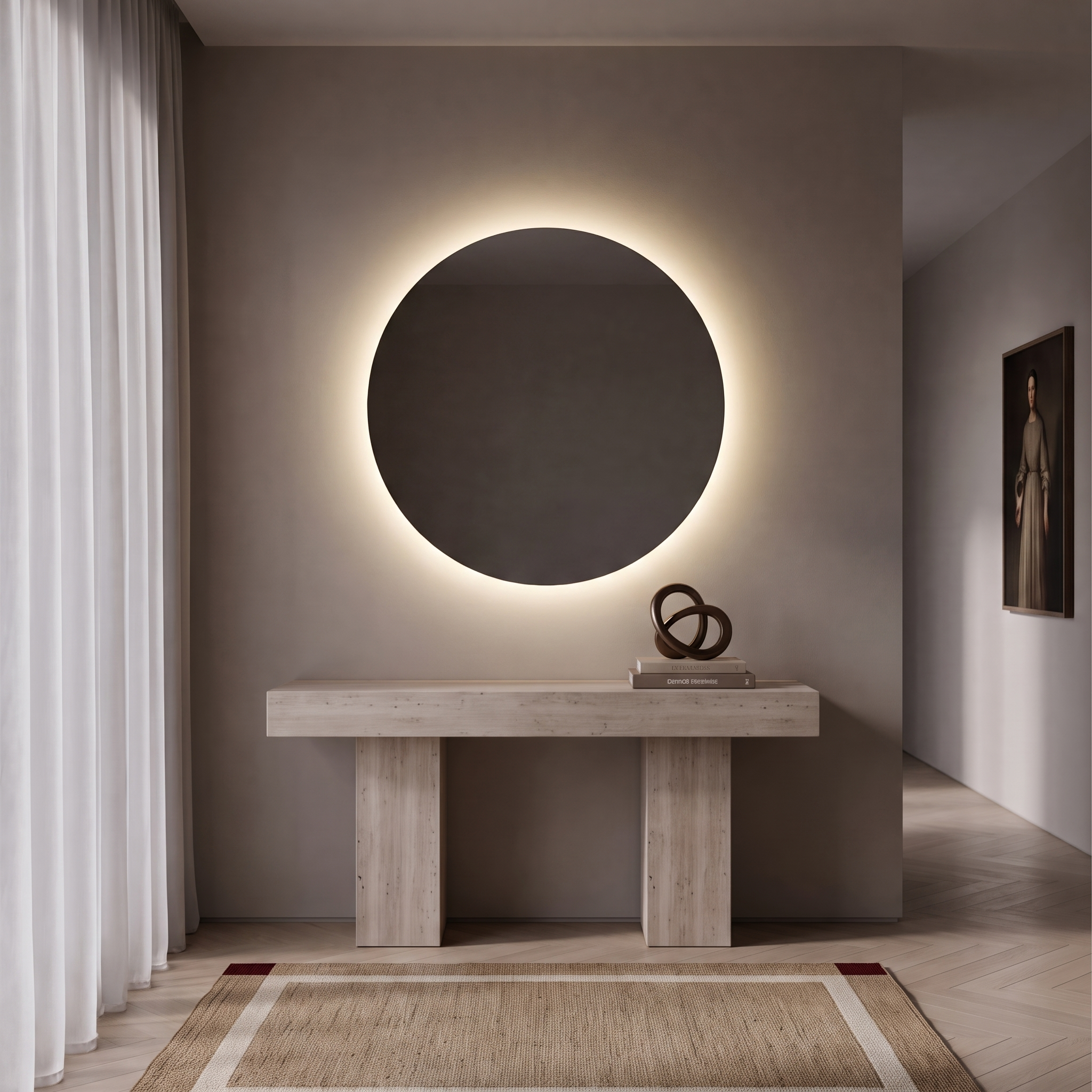 Harmonia Led Round Mirror Frameless