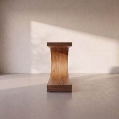 uranie-wood-console-table side